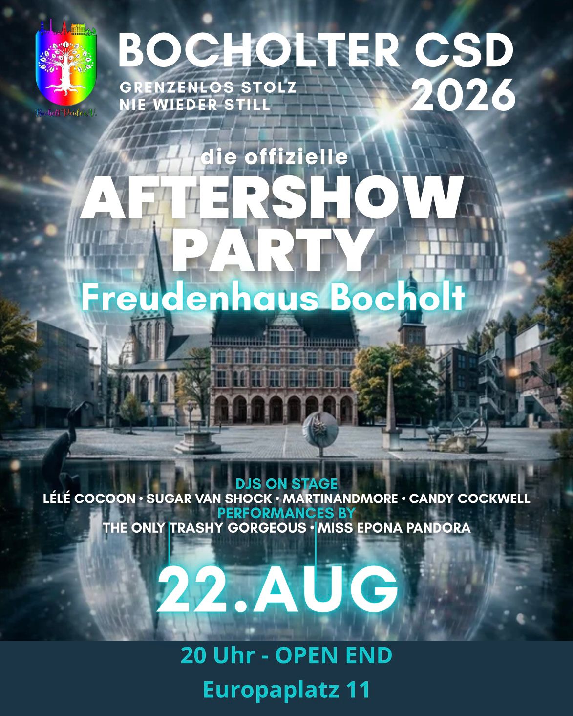 22.08. Bocholt Pride: CSD Aftershow-Party Freudenhaus oben